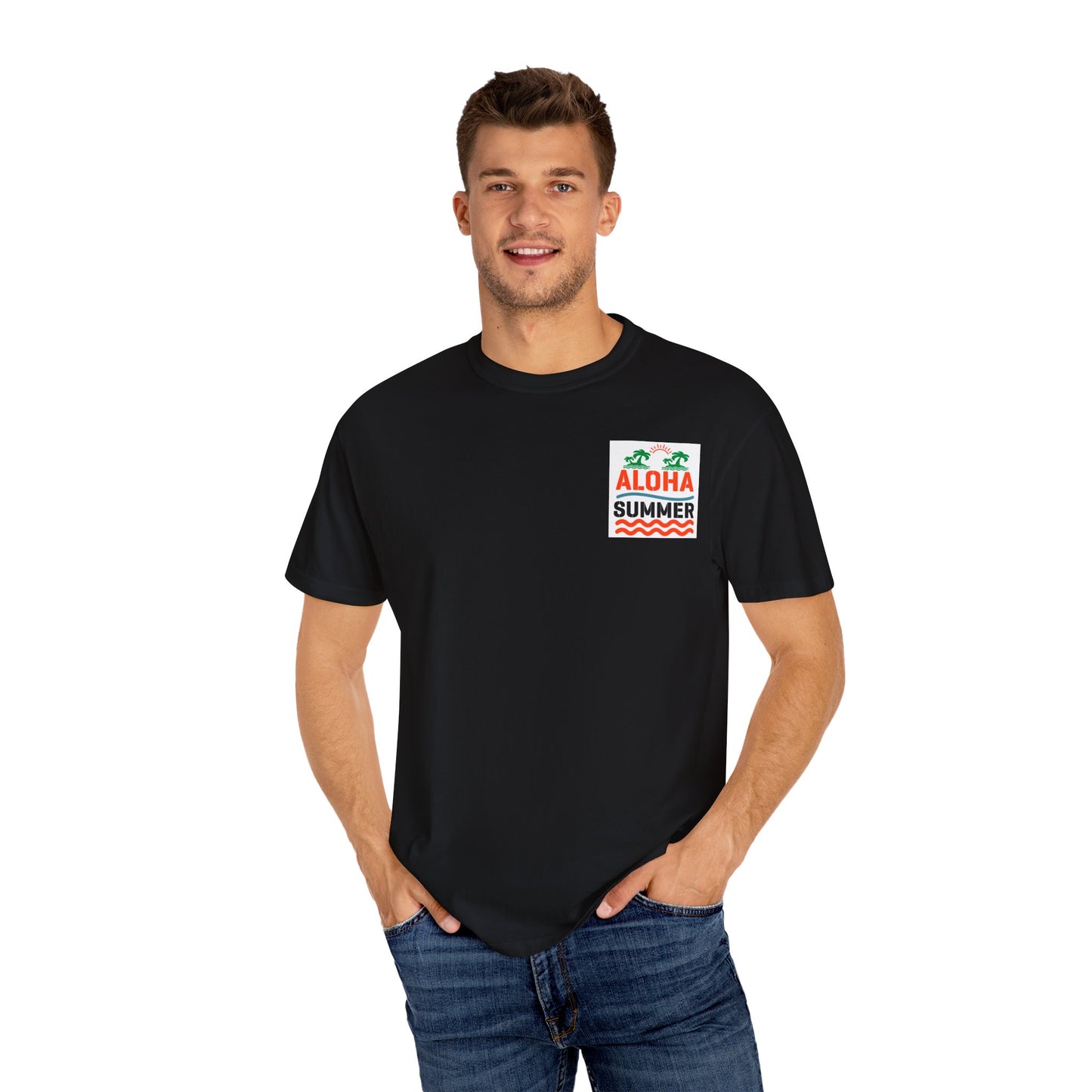 Aloha Summer Unisex T-Shirt, Beach Shirt, Vacation Tee, Summer Apparel, Tropical Graphic Tee, iconic Waikiki Beach Maui ,Oahu