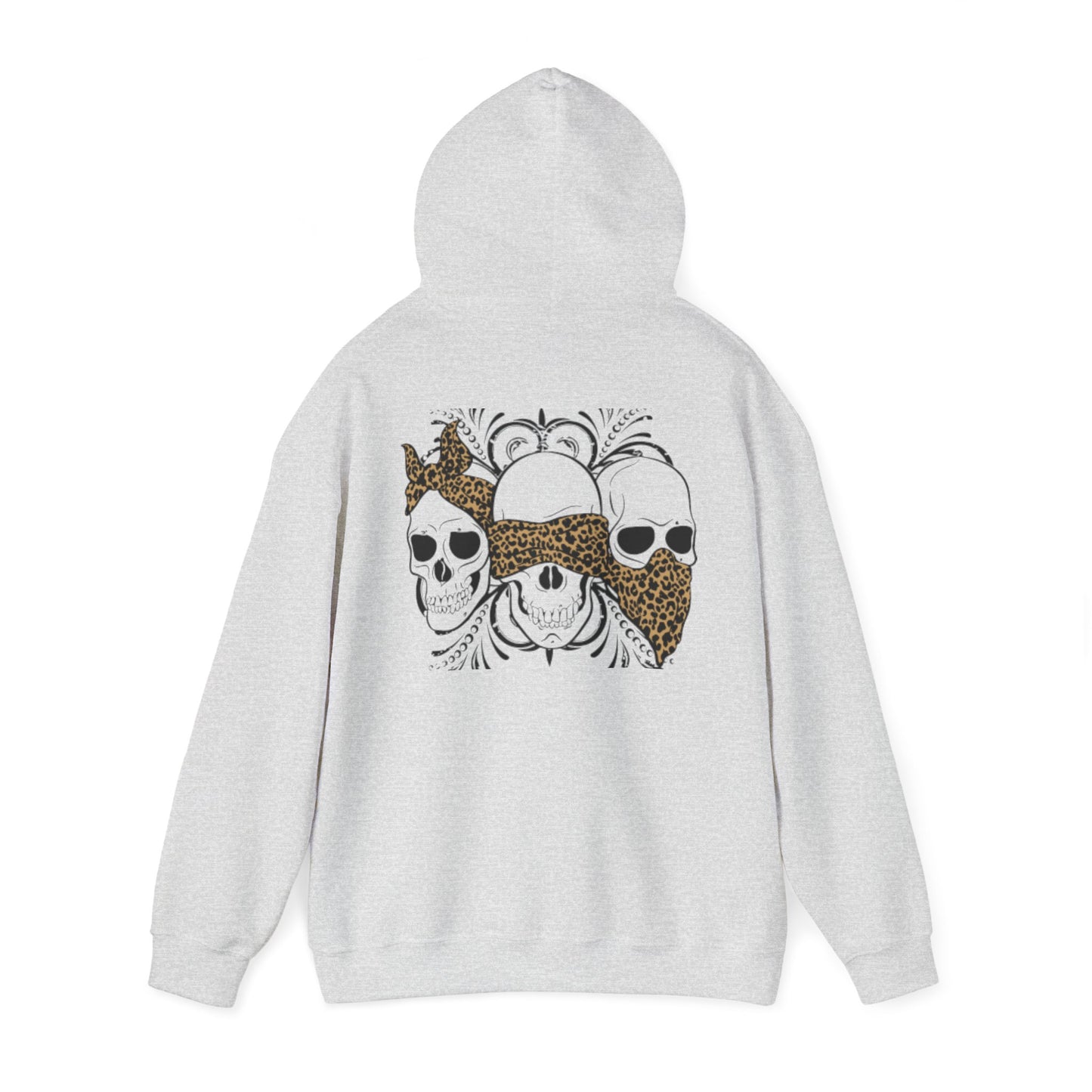 Skull Print Hoodie - Unisex Sweatshirt