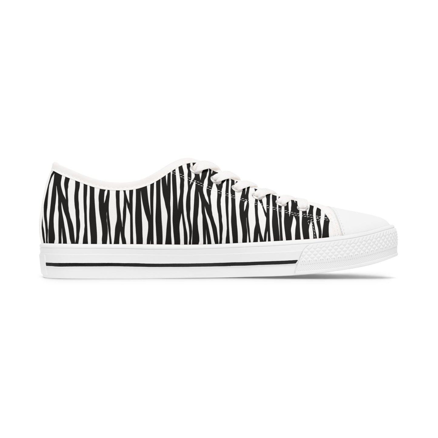 Trendy Zebra Print Low Top Sneakers for Women - Fashionable Casual Footwear