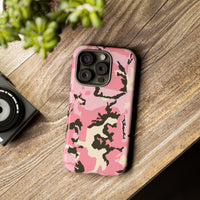 Stylish Tough Phone Case – Pink Camo Design for Bold Protection  Make a statement while keeping your phone safe with this eye-catching pink camouflage case that blends fashion with durability.