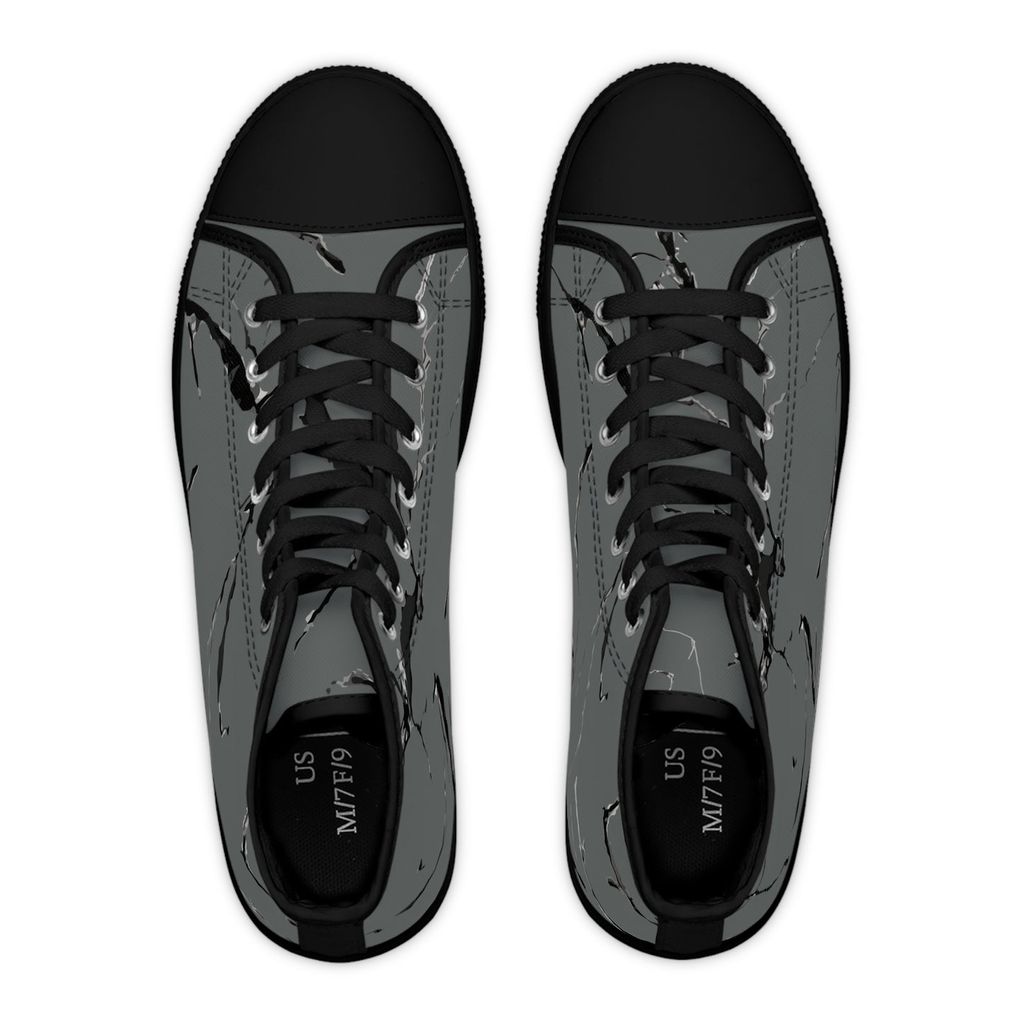 Stylish Women's High Top Sneakers - Marble Design for Everyday Wear