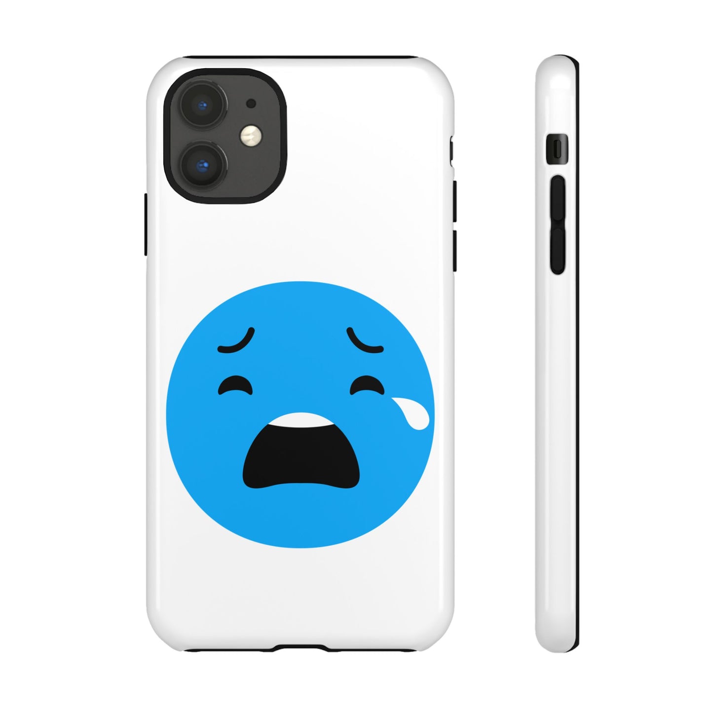 Funny Sad Face Phone Case - Tough and Stylish
