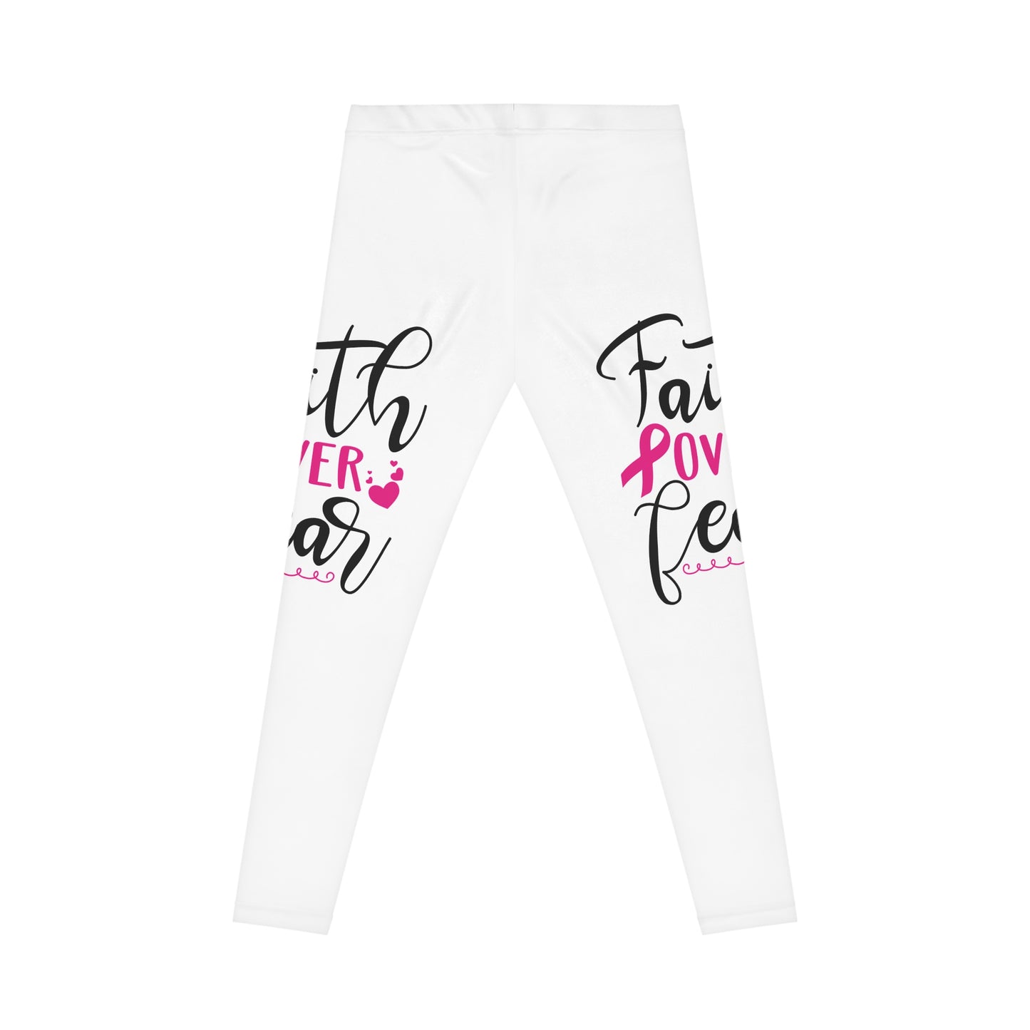 Empowering Women's Casual Leggings, Inspirational Leggings, Faith Over Fear Leggings, Fitness Wear, Gift for Her