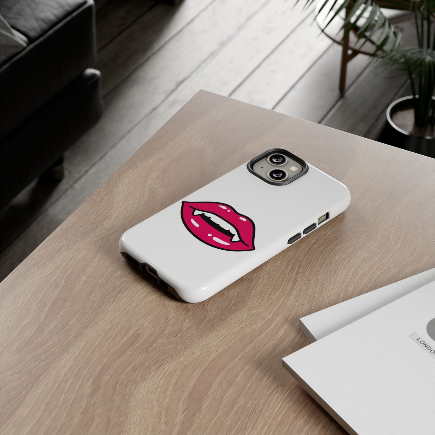 Vampire Mouth Phone Case - Tough Cases for Halloween, Gift for Spooky Lovers, Quirky Phone Accessories, Fun Tech Gear
