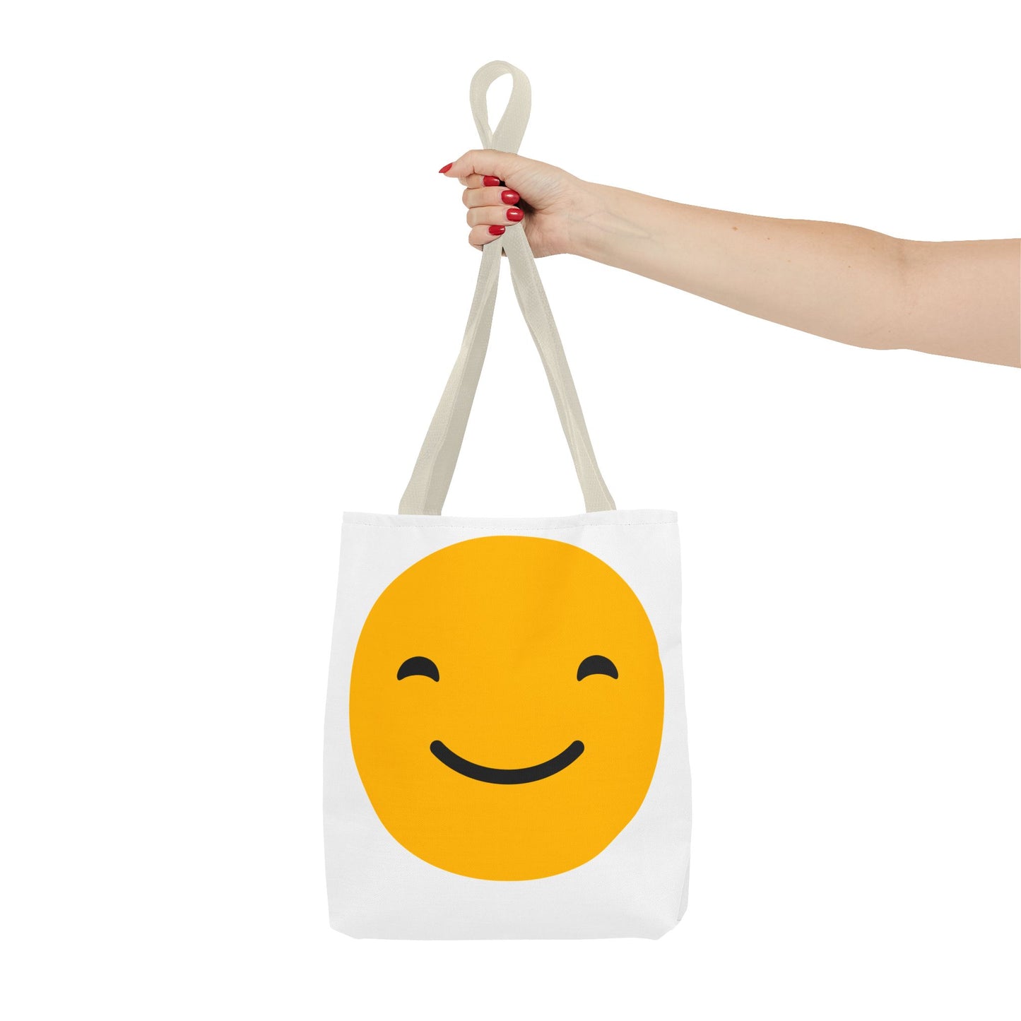 Smile & Frown Reversible Tote Bag - Cute Canvas Bag for Everyday Use