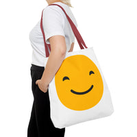 Smile & Frown Reversible Tote Bag - Cute Canvas Bag for Everyday Use