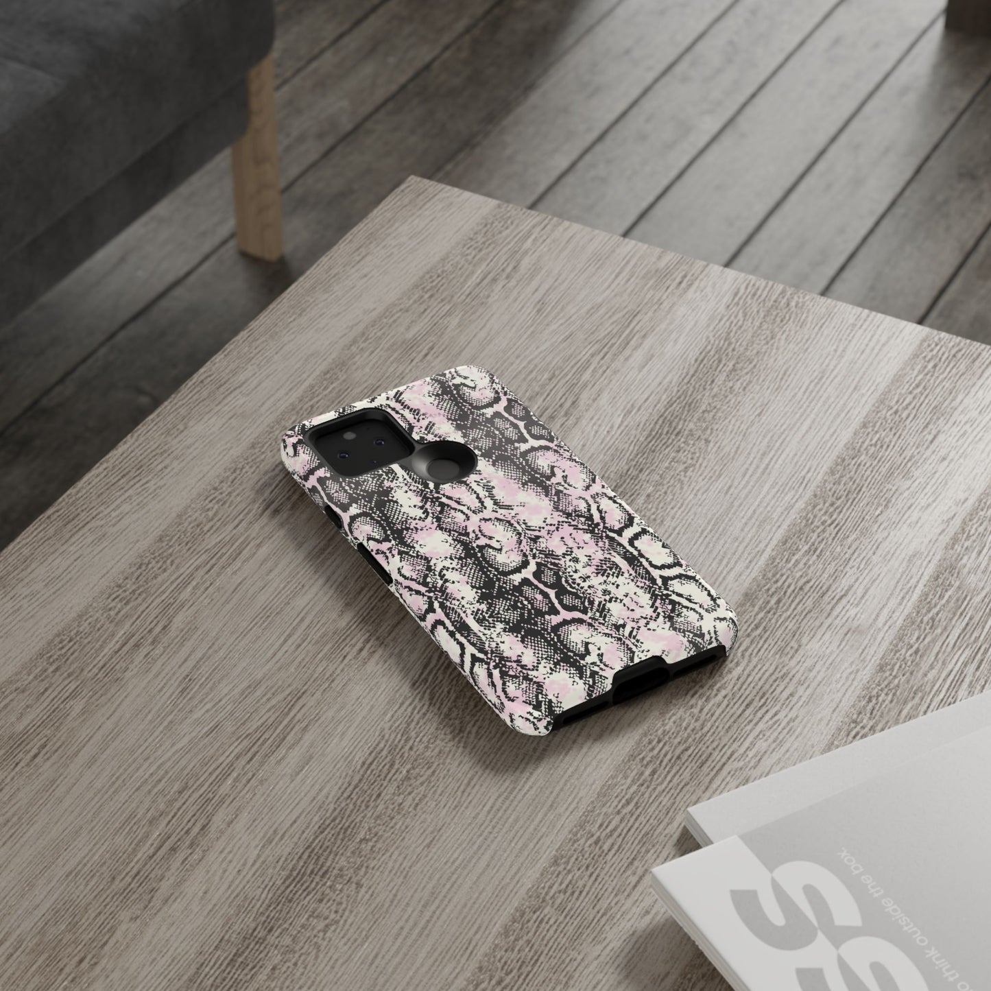 Stylish Snake Print Phone Case - Tough Protection for Trendsetters