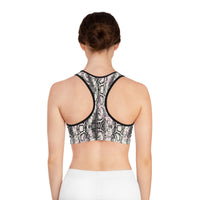 Stylish Snakeskin Sports Bra - Perfect for Workouts & Fashion