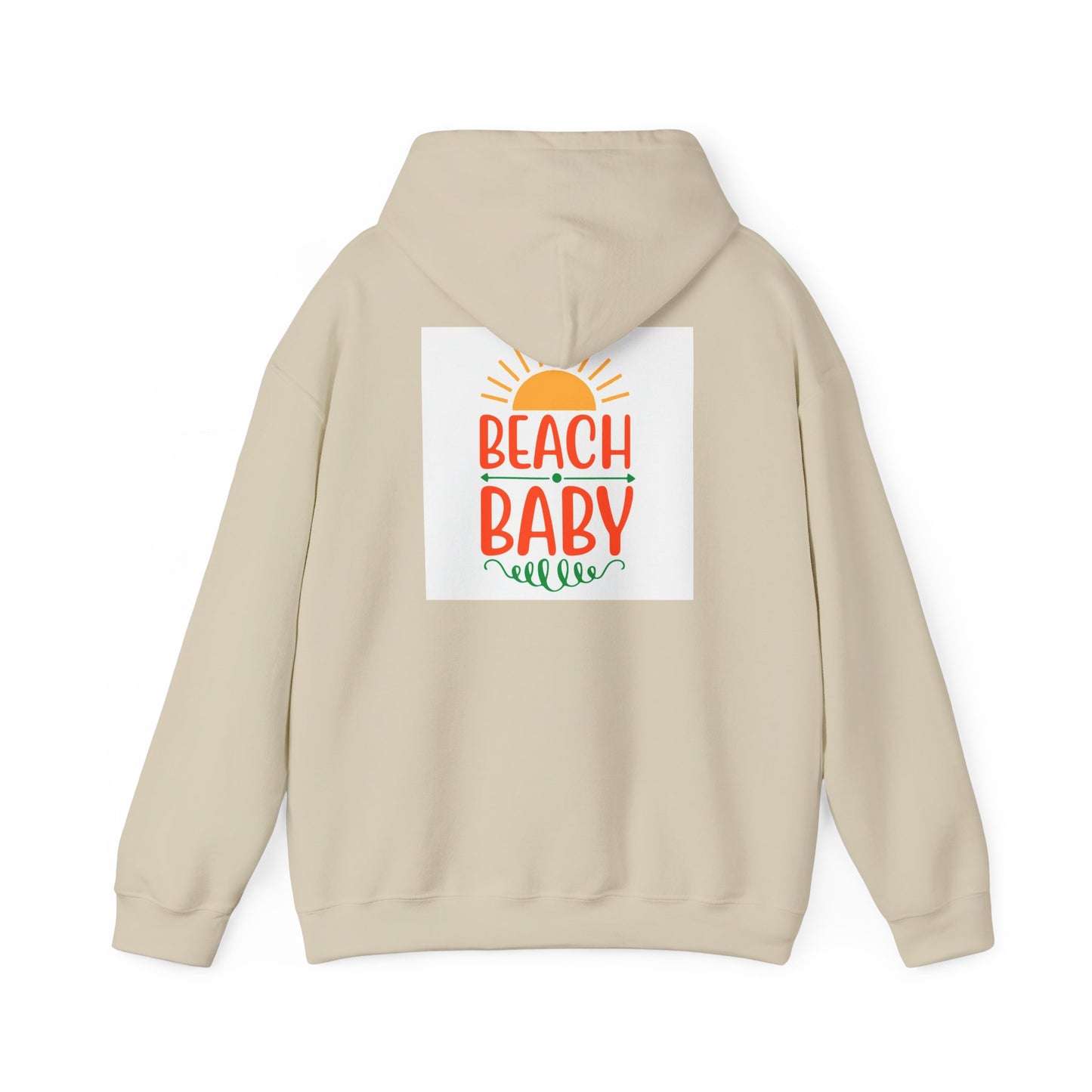 Beach Baby Hooded Sweatshirt | Summer Vibes, Beach Lover Gift, Unisex Casual Wear, Cozy Hoodie, Fun Beachwear