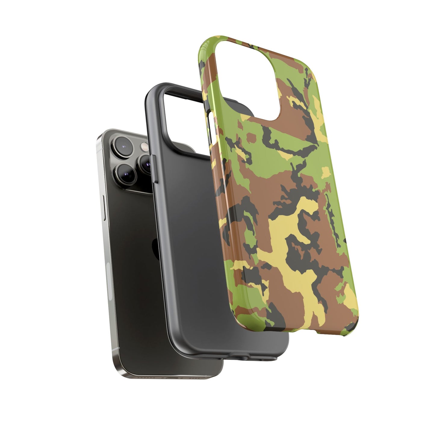 Camo Tough Phone Case - Durable Military Style Cover for Adventure Lovers
