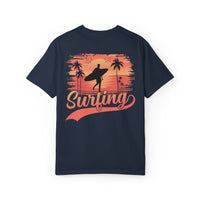 Surfing Paradise Unisex T-Shirt, Casual Beach Wear, Summer Vibes, Gift for Surfers, Vacation Outfit