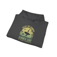 Summer Surf Vibes Hoodie – Unisex Heavy Blend™ Sweatshirt for Beach Lovers, Perfect Gift for Surfing, Casual Wear, Summer