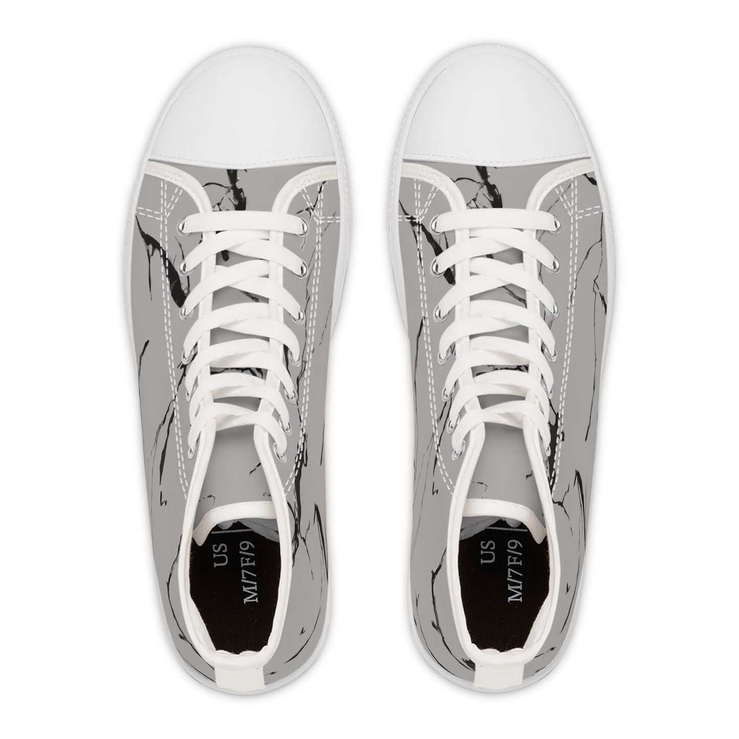 Stylish Marble-Print High Top Sneakers for Trendy Women