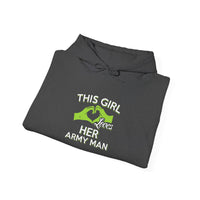 This Girl Loves Her Army Man Hoodie, Military Sweatshirt, Unisex Army Merchandise, Gifts for Military Spouses, Patriotic