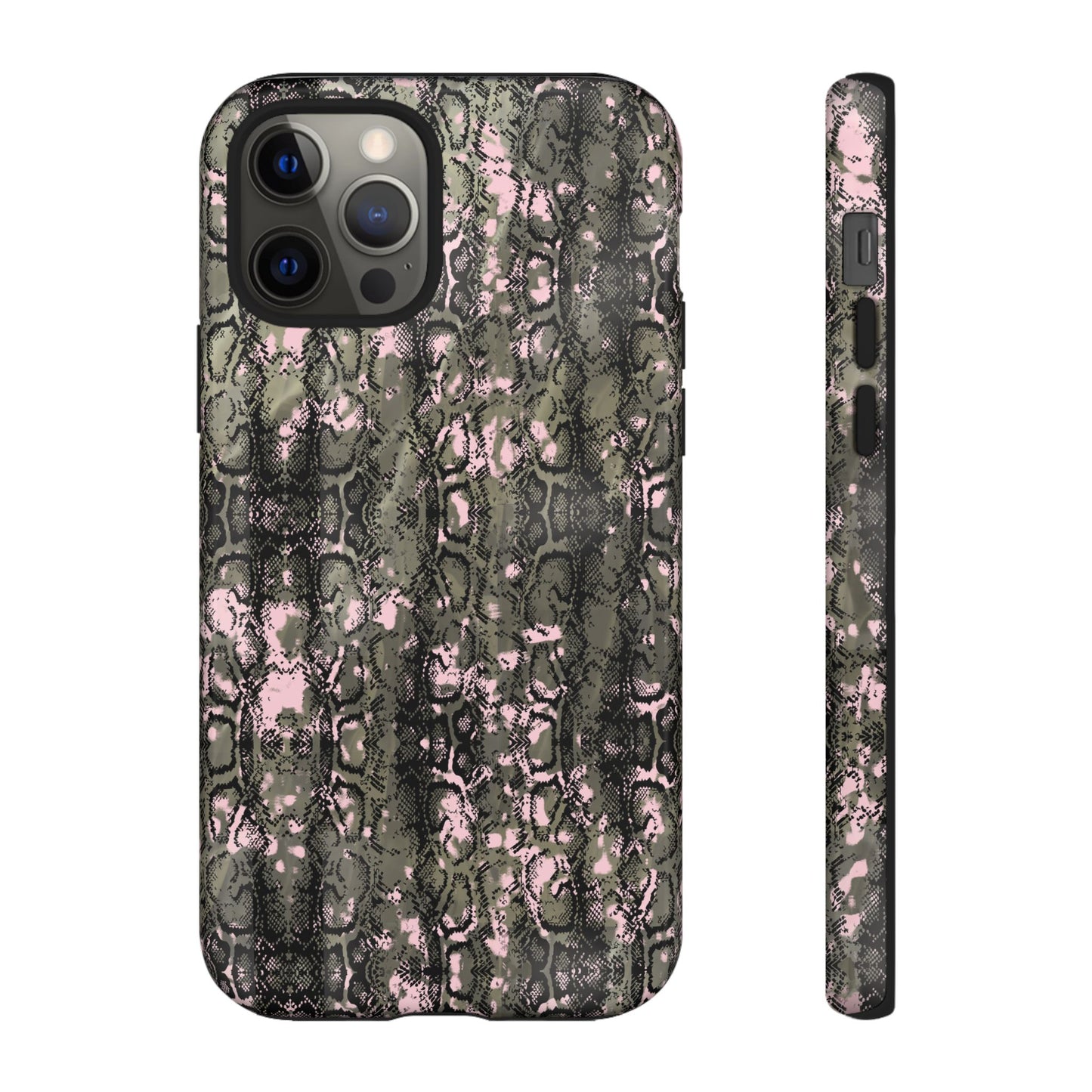 Camo Snake Pattern Phone Case – Rugged Protection Meets Bold Style  Turn heads while protecting your phone with this fierce camo snake pattern case—where urban edge meets outdoor grit.