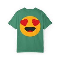 Love Emoji Garment-Dyed Unisex T-Shirt | Perfect for Valentine's Day & Casual Wear