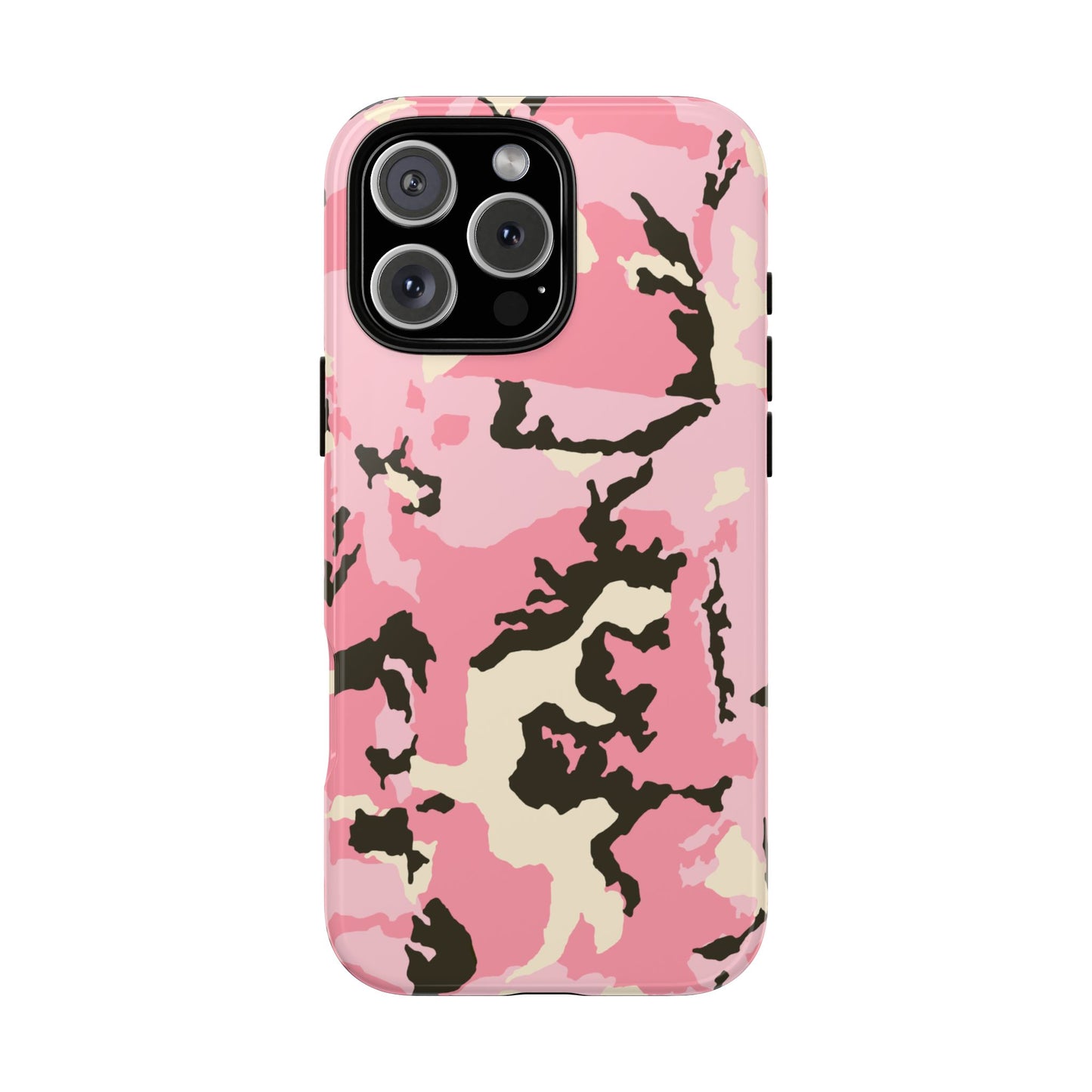Stylish Tough Phone Case – Pink Camo Design for Bold Protection  Make a statement while keeping your phone safe with this eye-catching pink camouflage case that blends fashion with durability.