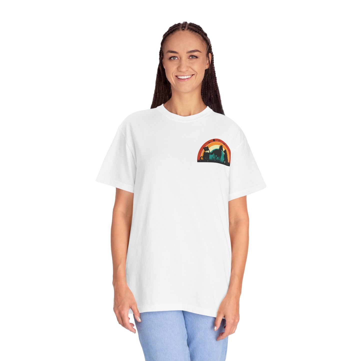 Rainbow Animal Scene Unisex T-Shirt - Nature Lover's Gift