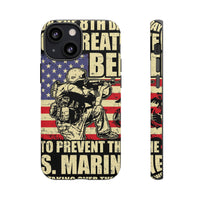 Military-Themed Phone Case - 'God Created Beer' Design