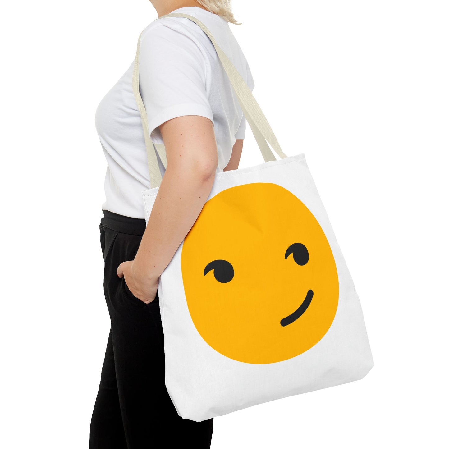 Playful Smiley Tote Bag - Cute and Fun Design for Everyday Use