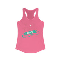 I Love Beach Racerback Tank Top, Summer Apparel, Vacation Clothing, Beach Lover Gift, Tropical Shirt, Outdoor Activity