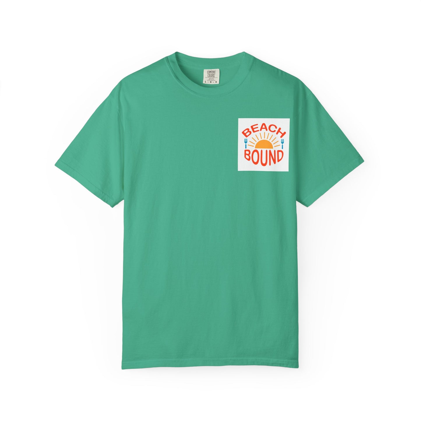 Beach Bound Unisex Garment-Dyed T-Shirt, Summer Vibes, Casual Wear, Beach Trip, Vacation Shirt, Outdoor Activities