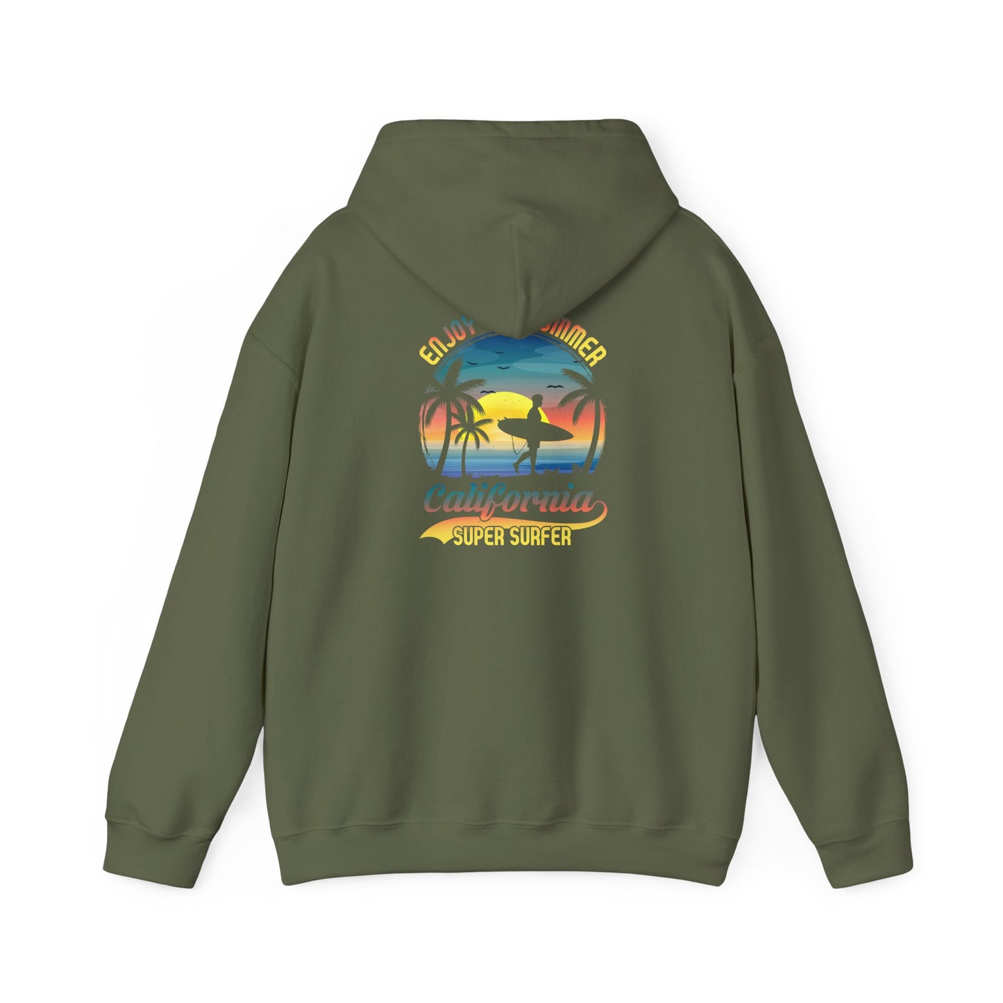 Unisex Heavy Blend™Hooded Sweatshirt California surfing is more than just a sport  it’s a lifestyle,a culture, vibe  🌊🏄‍♂️
