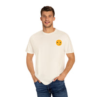 Smile Circle Unisex Garment-Dyed T-Shirt - Fun Casual Tee for Everyday Wear