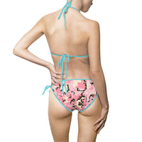 Pink Camo Triangle Bikini Swimsuit for Women - Trendy Summer Swimwear