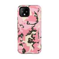 Stylish Tough Phone Case – Pink Camo Design for Bold Protection  Make a statement while keeping your phone safe with this eye-catching pink camouflage case that blends fashion with durability.