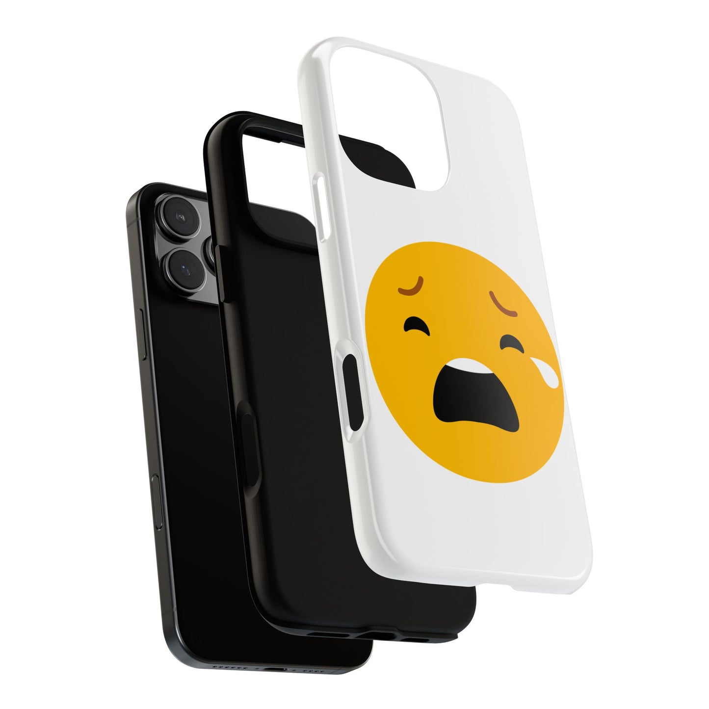 Emotional Tough Case – Sad Emoji Phone Case for Supportive Gifts