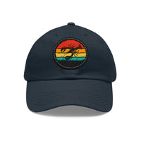 Lobster Themed Dad Hat with Leather Patch - Vintage Style Cap for Seafood Lovers