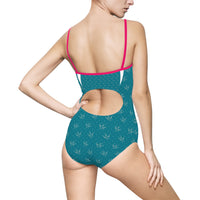 Chic Women's Swimsuit with Elegant Bird Design - Perfect for Summer Fun