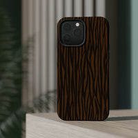 Stylish Magnetic Tough Phone Case - Bold Striped Design