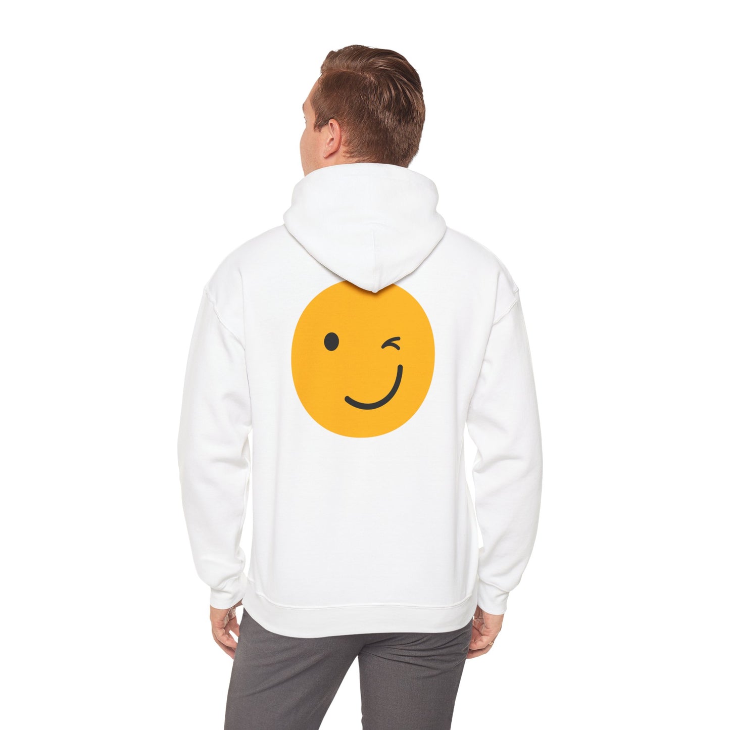 Smiley Face Unisex Hooded Sweatshirt - Fun and Cozy