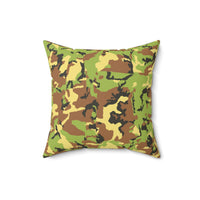 Camo Square Pillow - Cozy Military-Inspired Decor for Outdoor Enthusiasts