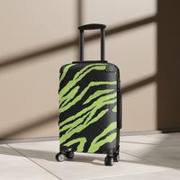 Vibrant Zebra Print Suitcase - Trendy Travel Luggage for Adventurers