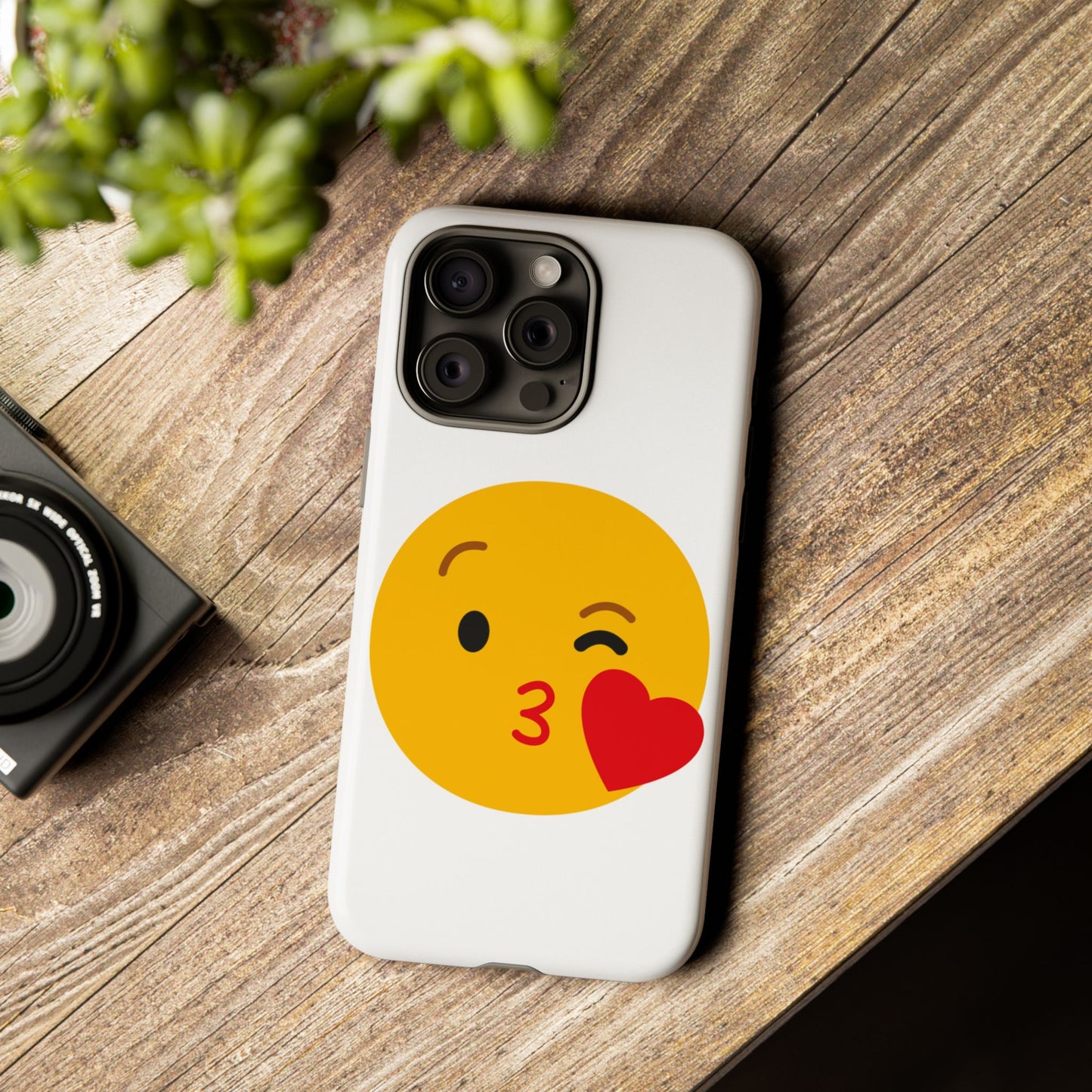 Cute Emoji Phone Case - Kissy Face Design for Stylish Protection