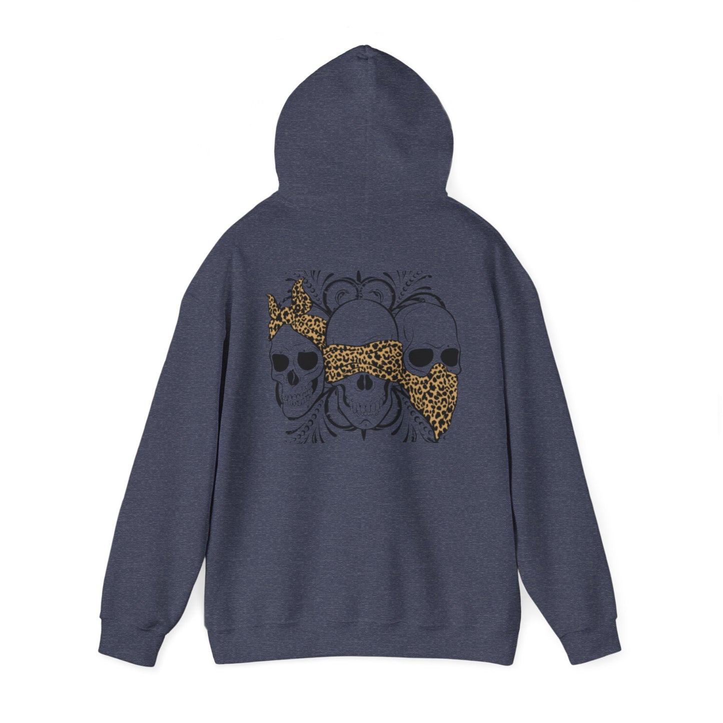 Skull Print Hoodie - Unisex Sweatshirt