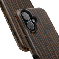 Stylish Magnetic Tough Phone Case - Bold Striped Design