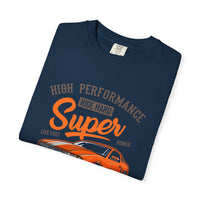 King of the Road T-Shirt - Unisex Garment-Dyed Tee for Car Enthusiasts