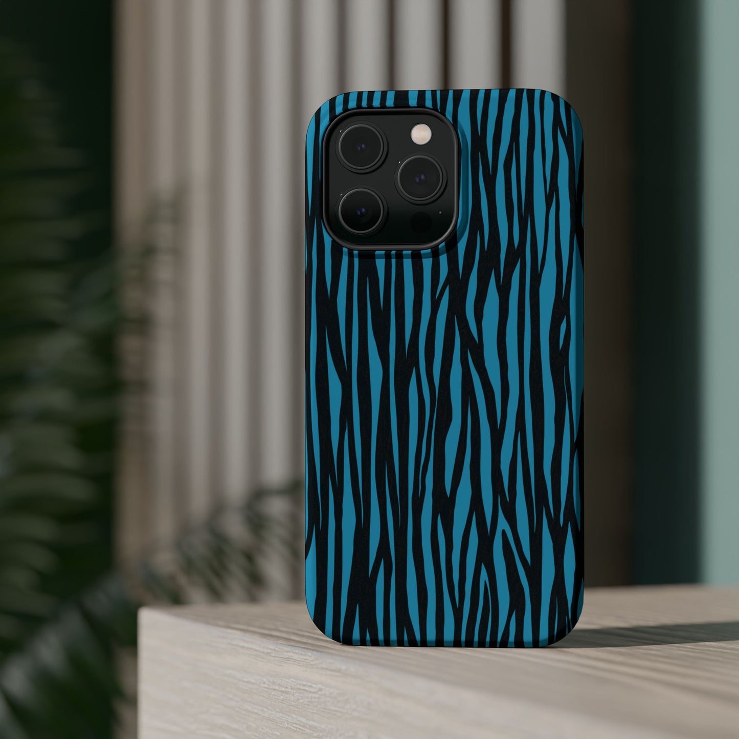 Zebra Print Magnetic Tough Case for iPhone - Durable & Stylish Phone Protection