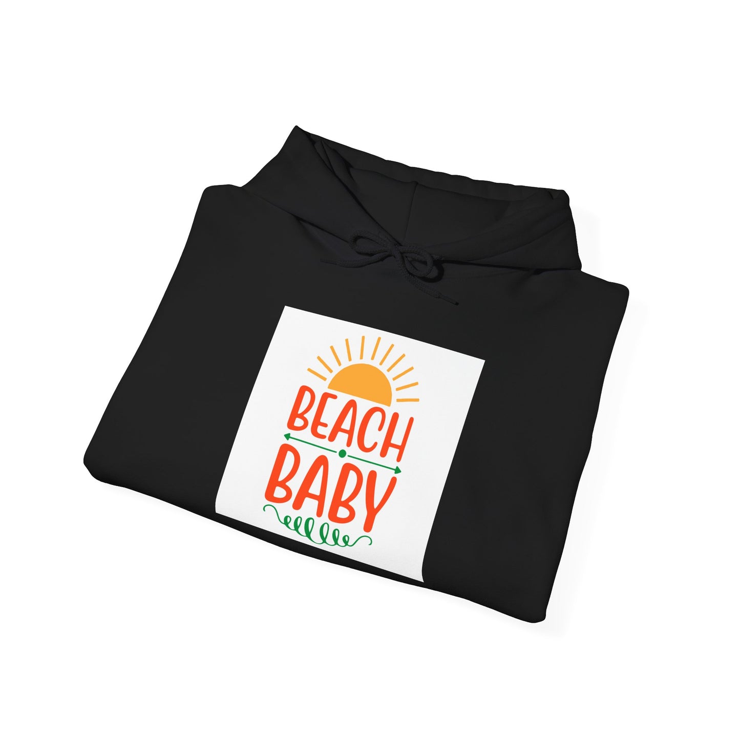 Beach Baby Hooded Sweatshirt | Summer Vibes, Beach Lover Gift, Unisex Casual Wear, Cozy Hoodie, Fun Beachwear