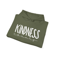 Motivational Hooded Sweatshirt - "Kindness" - Gifts for Fitness Enthusiasts, Cozy Casual Wear, Inspirational