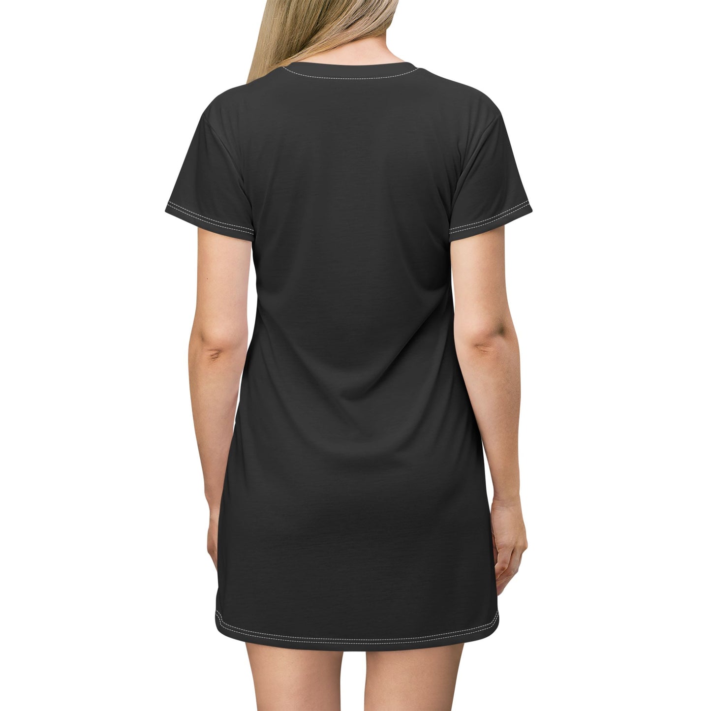 Chic Black T-Shirt Dress - Casual Comfort for Everyday Wear