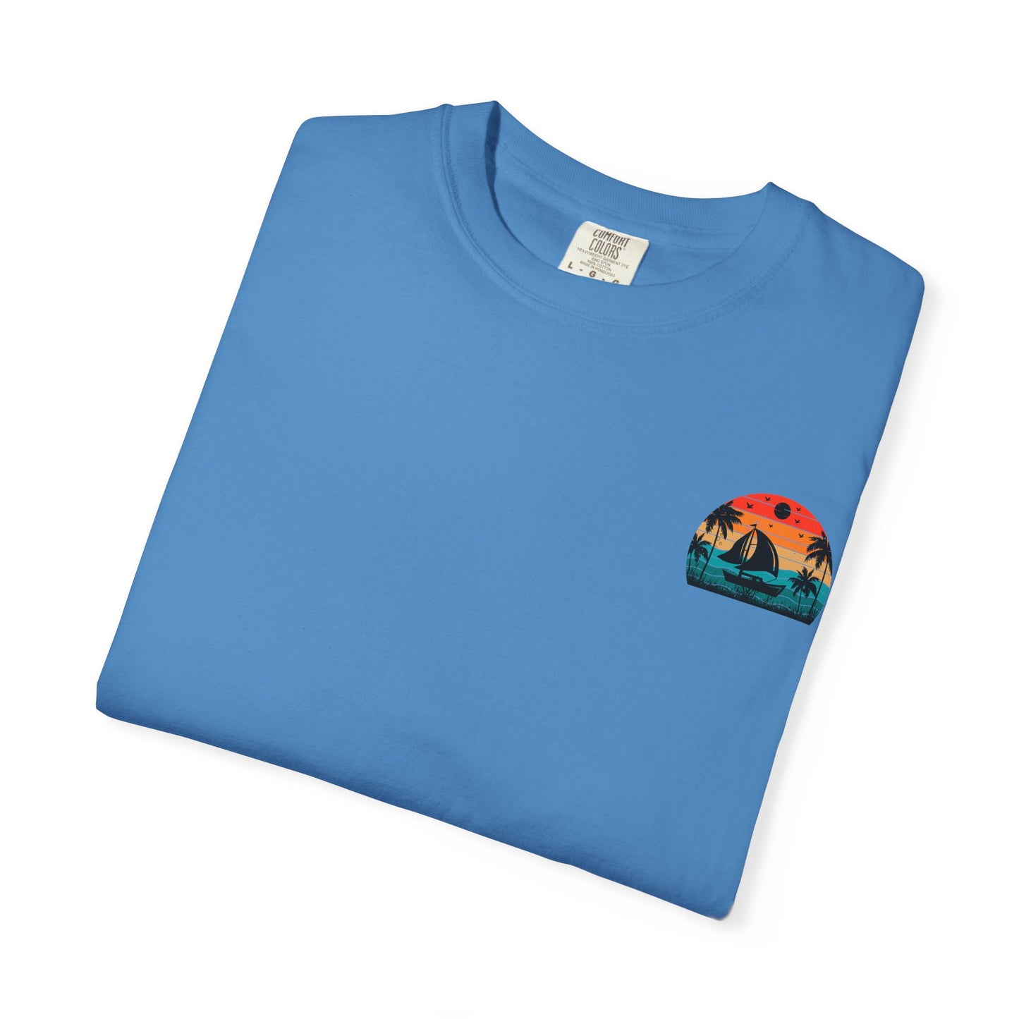 Sunset Sail Unisex Garment-Dyed T-Shirt | Beach Vibes Tee