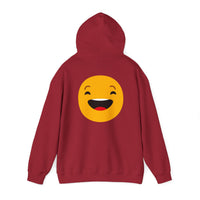 Funny Smile Emoji Hoodie - Unisex Heavy Blend™ Sweatshirt for Everyday Comfort