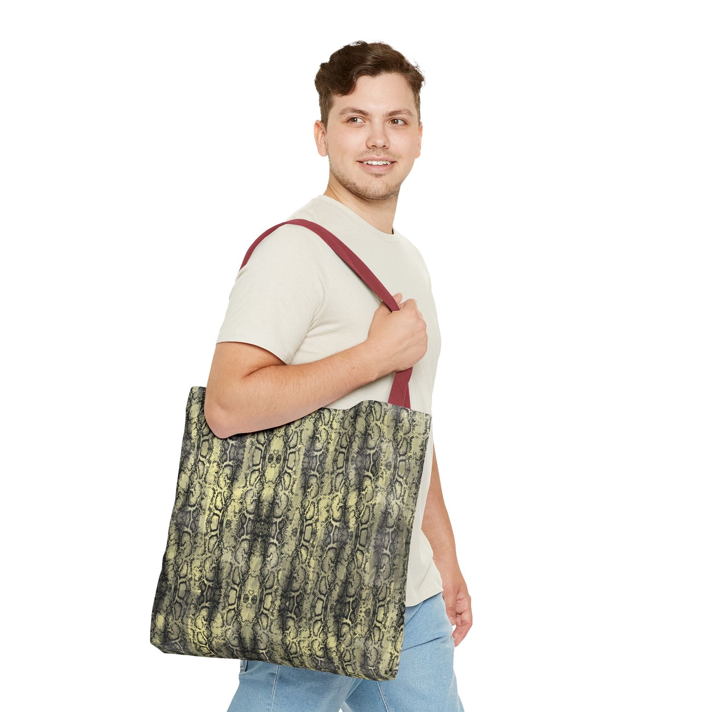 Stylish Snake Print Tote Bag – Eco-Friendly, Perfect for Everyday Use