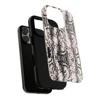 Stylish Snake Print Phone Case - Tough Protection for Trendsetters