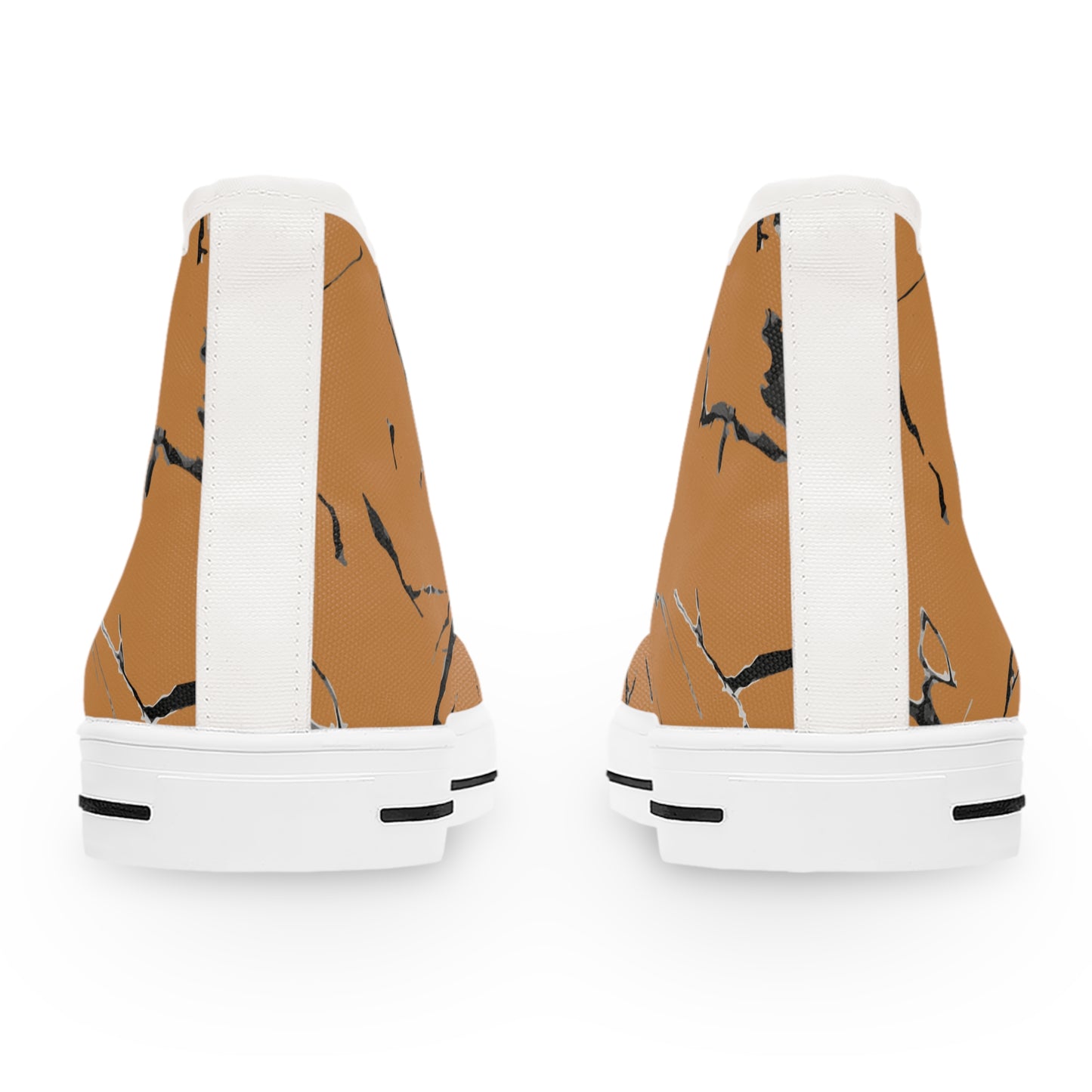 Stylish Women's High Top Sneakers with Modern Marble Design